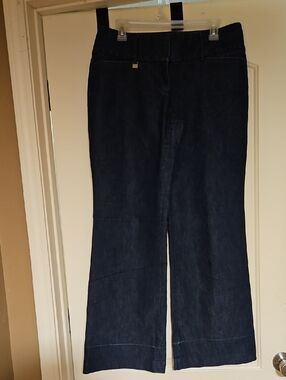 Express Wide Leg Trouser Jeans Size 10 Dark Wash